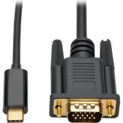 Tripp Lite Tripp Lite USB C to VGA Adapter Cable (M/M), 1920 x 1200 (1080p), 3 ft - U444-003-V - Video Cable
