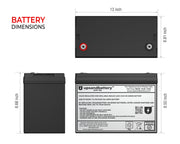 UPSANDBATTERY 12 Voltage 104 Amps Sealed Lead Acid High-Rate Series Battery,12V 104Ah - High Performance Quality - UPSANDBATTERY™