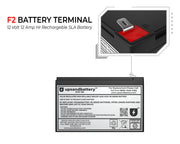 UPSANDBATTERY 12 Voltage 12 Amps Sealed Lead Acid High-Rate Series Battery,12V 12Ah - High Performance Quality - UPSANDBATTERY™