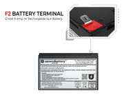 UPSANDBATTERY 12 Voltage 6 Amps Sealed Lead Acid High-Rate Series Battery,12V 6Ah - High Performance Quality - UPSANDBATTERY™