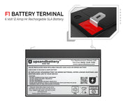 UPSANDBATTERY 6 Voltage 12 Amps Sealed Lead Acid High-Rate Series Battery,6V 12Ah - High Performance Quality - UPSANDBATTERY™
