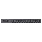 UPSANDBATTERY APC RACK ATS - AP7721 -, 230V, 10A, C14 IN, (12) C13 OUT power distribution unit (PDU) 1U Black - Refurbished