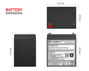 UPSANDBATTERY APC UPS Model SMX2200RMLV2U Compatible Replacement Battery Backup Set