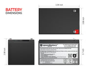UPSANDBATTERY APC UPS Model SUVS1000I Compatible Replacement Battery Backup Set
