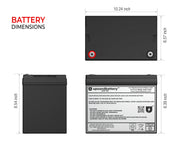 UPSANDBATTERY Eaton UPS Model BAT03FXA Compatible Replacement Battery Backup Set