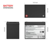 UPSANDBATTERY Eaton UPS Model BAT05FXA Compatible Replacement Battery Backup Set