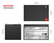 UPSANDBATTERY Eaton UPS Model Powerware 2-U-D5719 Compatible Replacement Battery Backup Set